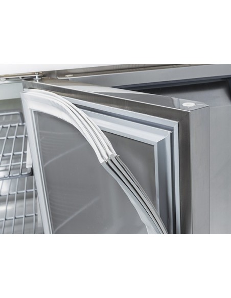 Saladette Freezer GN 1/1 con Top Acciaio Inox 3 Porte - CNX93V