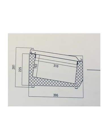 Vetrina Refrigerata Porta Ingredienti Capacità 6GN 1/3 - VRX14/38S/S