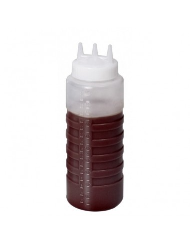 Bottiglie per Scalda Cioccolato 3 Fori - 1000 ml - Set 3 Pz - ABM2