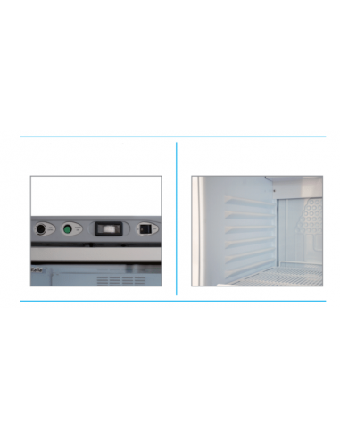 Frigo Vetrina Bibite Colore Nero Porta Vetro -  CL372VG Black