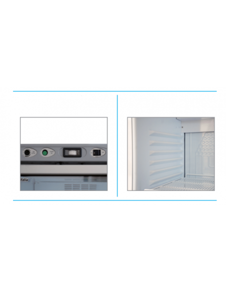 Frigo Vetrina Bibite Colore Nero Porta Vetro -  CL372VG Black