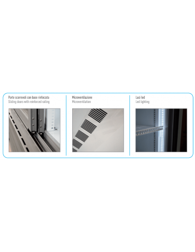Frigorifero Bibite Nero Porte Scorrevoli - 534 Lt - CL801V2GCSL Black