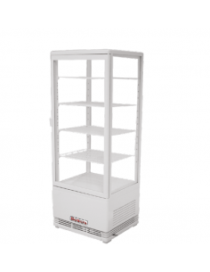 Vetrina Frigo Ventilata Verticale VRN98B Bianca 4 Ripiani