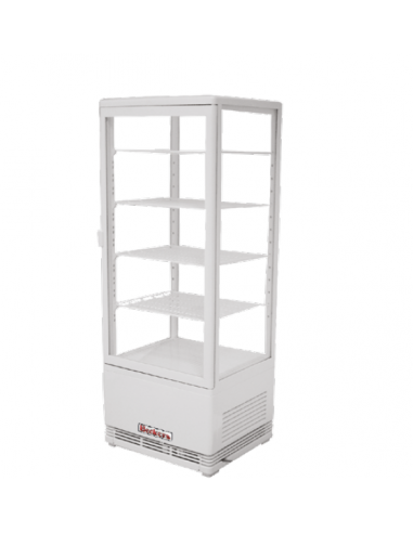 Vetrina Frigo Ventilata Verticale VRN98B Bianca 4 Ripiani