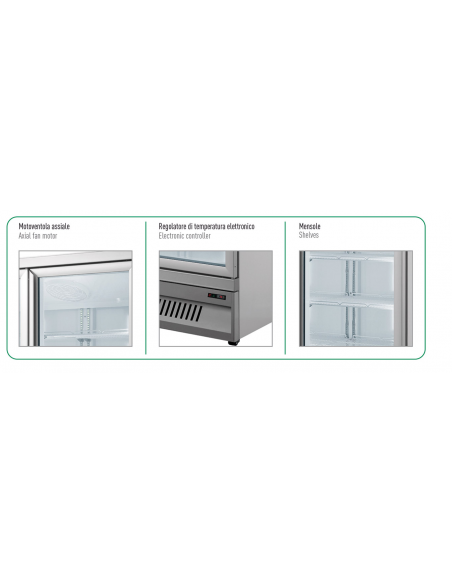 Frigorifero Murale Ventilato Bianco 2 Porte Battenti - MR126TN2 WHT
