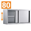 PENSILE ACCIAIO INOX H80