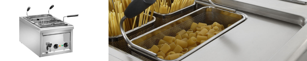 Cuocipasta da banco e con mobile inox. Elettrici e Gas