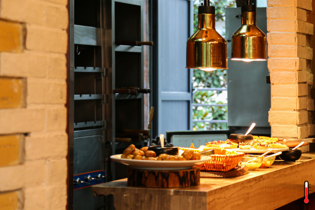 lampade riscaldanti per buffet
